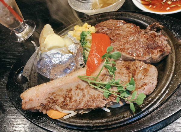 ステーキすず屋で子連れディナー　ヒレとサーロイン食べ比べ！富山市豊田