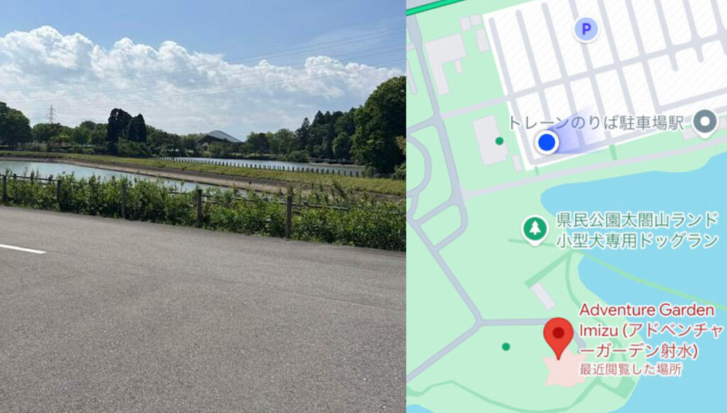 射水市太閤山ランド駐車場