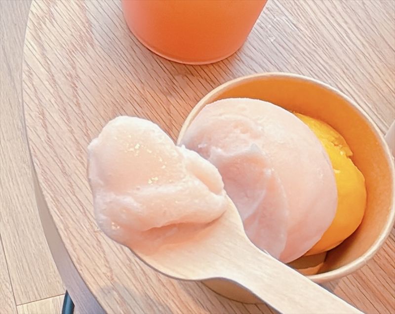 無印良品 富山大広田ピンクグレープフルーツアイス