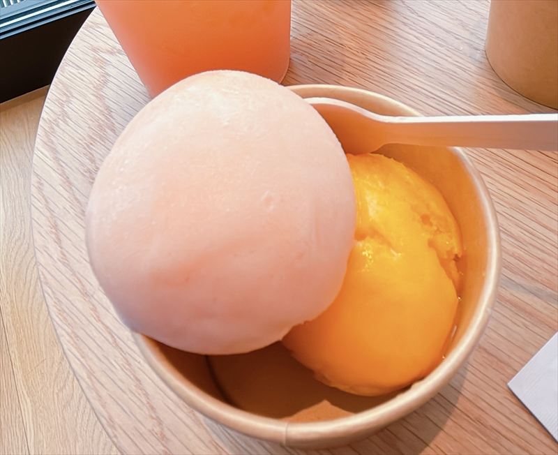 無印良品 富山大広田ピンクグレープフルーツアイス