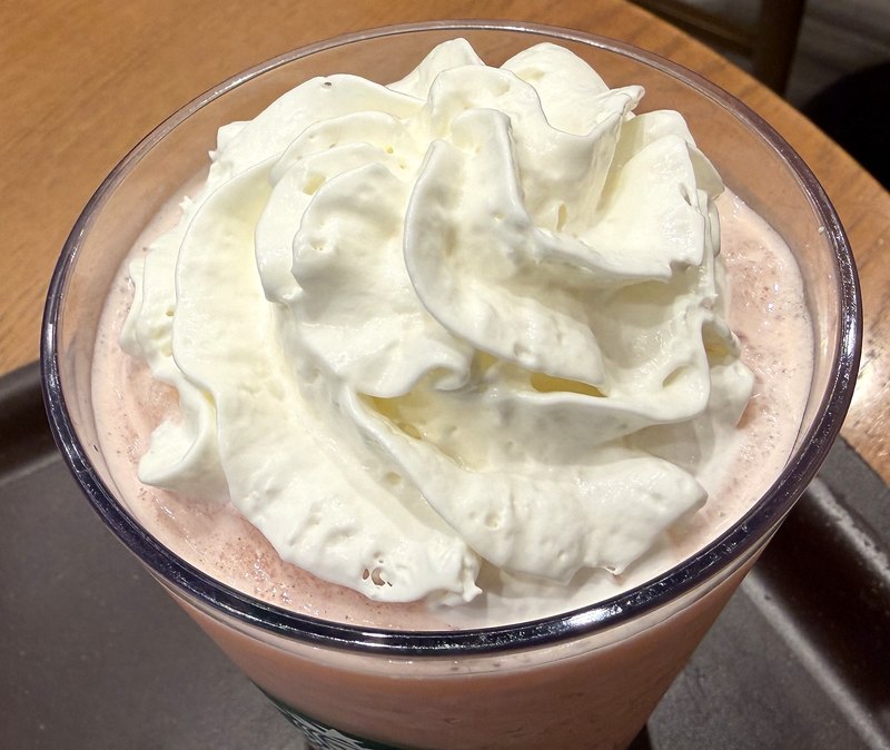 ピーチ & ピーチミルク フラペチーノ